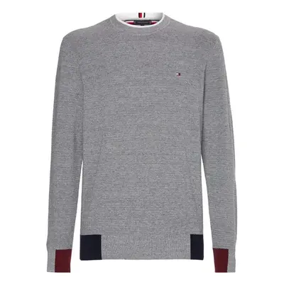 Tommy Hilfiger Sweater - RWB BLOCK PLACEMENT CREW grey 99803915