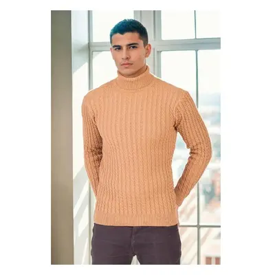 19295 Dewberry Turtleneck Mens Sweater-CREAM 99796551