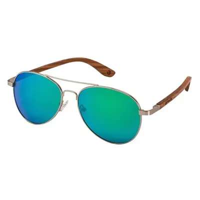 Meatfly sluneční polarizační brýle Aviator Green | Zelená 84460918