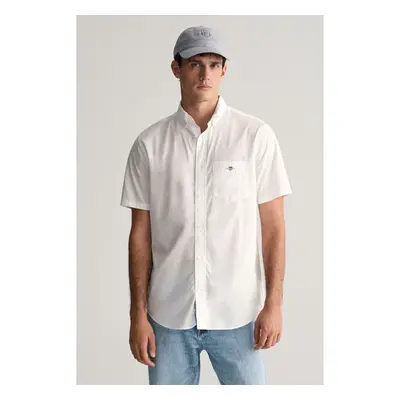 KOŠILE GANT REG POPLIN SS SHIRT WHITE 90512423