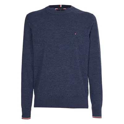 Tommy Hilfiger Sweater - TIPPED PIMA CTN MOULINE C-NK blue 99788218