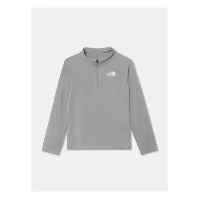 Dětské tričko s dlouhým rukávem The North Face NEVER STOP 1/4 ZIP šedá 100108591