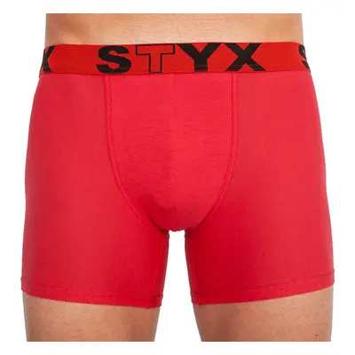 Pánské boxerky Styx long sportovní guma červené 93584909