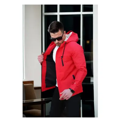 86622 Dewberry Hooded Mens Seasonal Jacket-RED 99804745