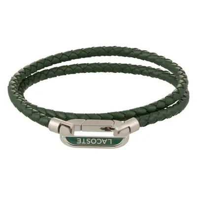 LACOSTE Náramek tmavě zelená / stříbrná 93023135