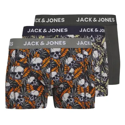 Jack & Jones Junior Spodní prádlo JAChugo Skulls noční modrá / žlutá / 95139043