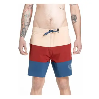 Meatfly pánské plavky Ernie Boardshorts 19 Navy / Latte | Modrá 93719894