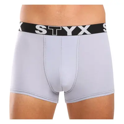 Pánské boxerky Styx sportovní guma světle šedé (G1062) 50730157