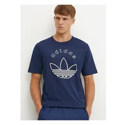 Tričko adidas Originals tmavomodrá barva, s potiskem, IX9598 99440362