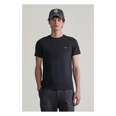 TRIČKO GANT SLIM SHIELD SS T-SHIRT BLACK 99943920