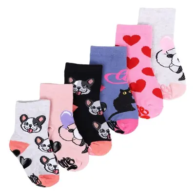 Yoclub Kidss Girls Socks ABS 6-Pack SKA-0003G-AA0A-002 99898193