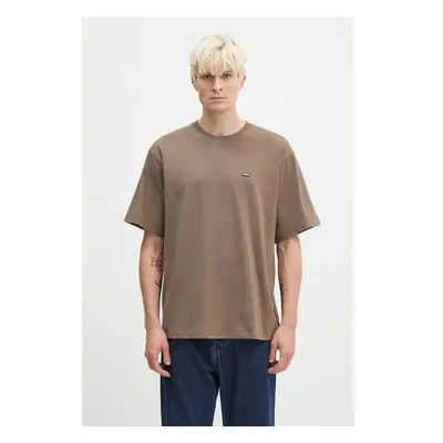 Bavlněné tričko Dickies Clancy Heavyweight Tee hnědá barva, s potiskem 99247543