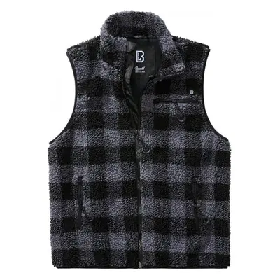 BRANDIT Teddyfleece Vest Men - black/grey 73742556