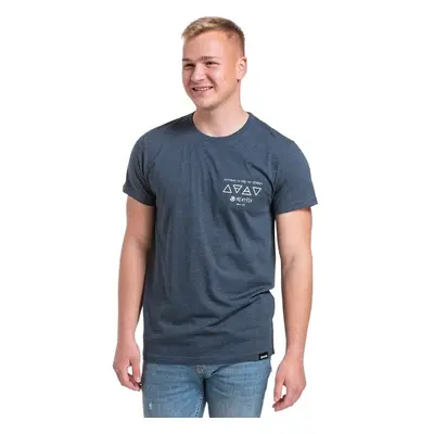 Meatfly pánské tričko Elements Navy Heather | Modrá 82609991