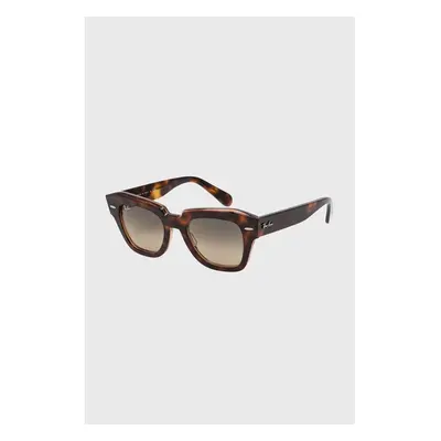 Brýle Ray-Ban STATE STREET hnědá barva, 0RB2186 92094495