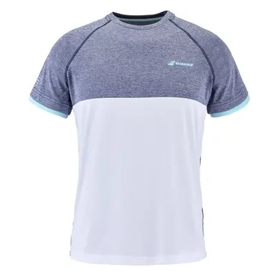 Dětské tričko Babolat Play Crew Neck Tee Boy White/Blue 8 99600067