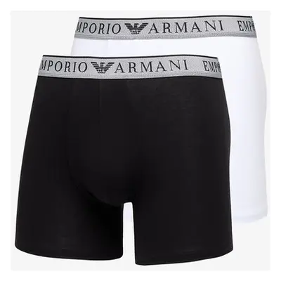 Boxerky EA7 Emporio Armani Mens Knit Trunk 2-Pack Nero/ Bianco M 100265708