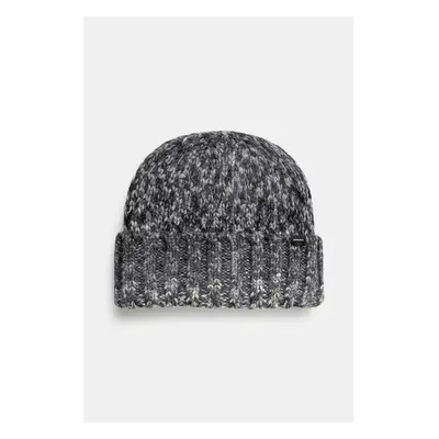 Čepice z vlněné směsi Woolrich Space Dye Beanie šedá barva, 99247639