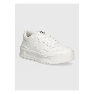 Dětské sneakers boty Calvin Klein Jeans bílá barva, V3A9-80980 95601066