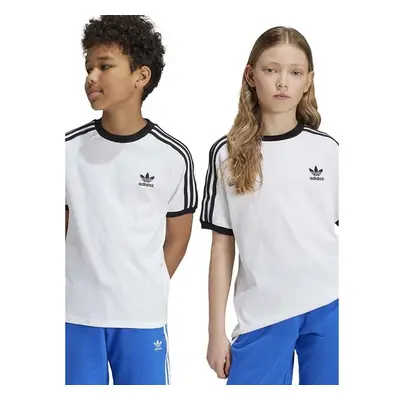 Dětské bavlněné tričko adidas Originals 3STRIPES TEE bílá barva, s 94845272