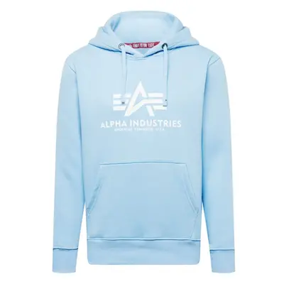 ALPHA INDUSTRIES Mikina světlemodrá / bílá 69031332