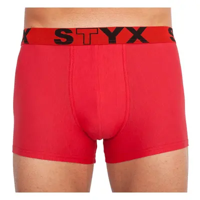 Pánské boxerky Styx sportovní guma červené 93595734