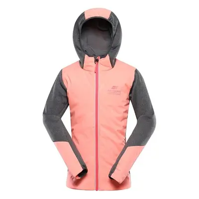 ALPINE PRO Dětská mikina APLINE PRO Gomaro Neon Salmon 140-146 99250348