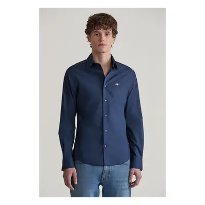 KOŠILE GANT SLIM POPLIN STRETCH SHIRT MARINE 97881046