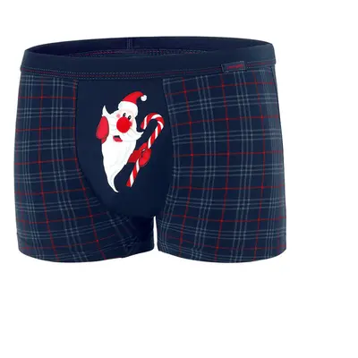 Boxerky Santa Claus 007/61 Navy Blue - Cornette 100303035