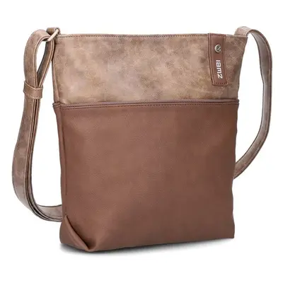 Kabelka crossbody se dvěma popruhy ZWEI J10 WOO hnědá 64758283