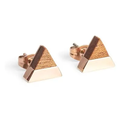 BeWooden Náušnice s dřevěným detailem Rea Earrings Triangle 42292612