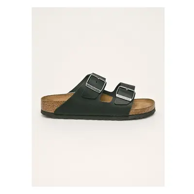 Kožené pantofle Birkenstock Arizona SFB dámské, černá barva, 752483 52196774