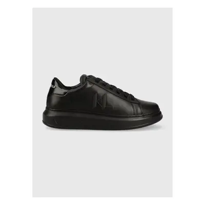 Kožené sneakers boty Karl Lagerfeld KAPRI MENS černá barva, KL52515A 83295463