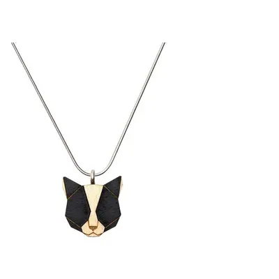 Dřevěný přívěsek BeWooden Black Cat Pendant na krk 42404099