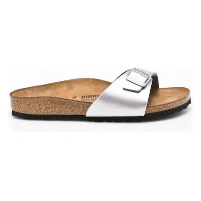 Pantofle Birkenstock Madrid dámské, stříbrná barva 50305088