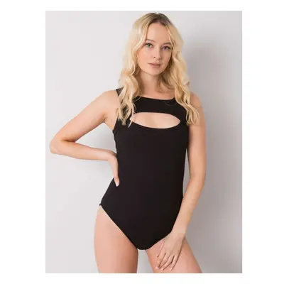 Fashionhunters Černé pruhované dámské body 62832633