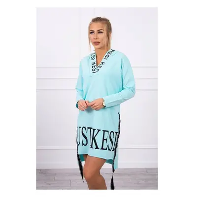 Fashionweek Sportovní mikinové šaty s kapucí a potiskem K9161 68559985