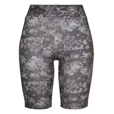 URBAN CLASSICS Ladies High Waist Camo Tech Cycle Shorts - dark digital 53189826