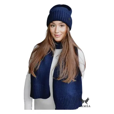 Dámský set Kamea Kamea_Set_Hat&Scarf_K.22.254.12_Navy_Blue 75558740