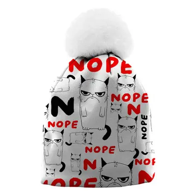 Mr. GUGU & Miss GO Womans Grumpy Nope Beanie WB21WH 711 66918788