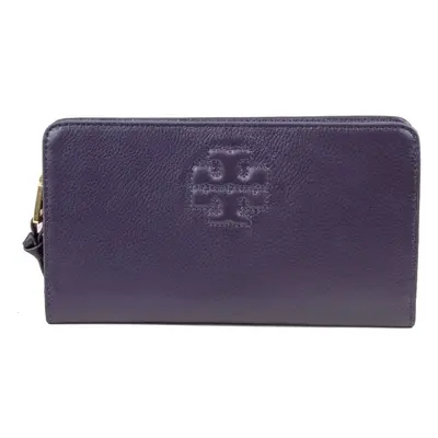 Fialová kožená peněženka Tory Burch 52219599