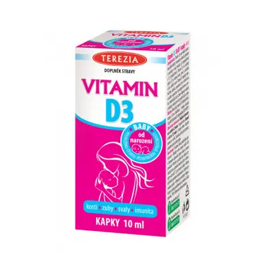 Terezia Vitamin D3 Baby od 1.měsíce 400 IU 10 ml