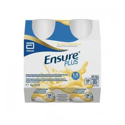 Ensure Plus banánová příchuť por.sol.4x220ml