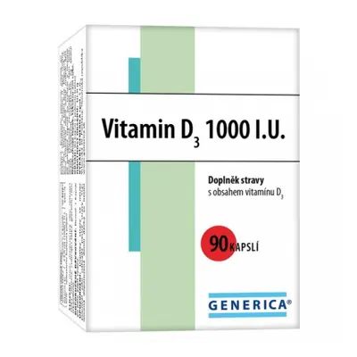 Vitamin D3 1000 I.U. cps.90 Generica