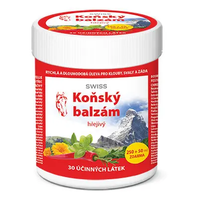 Koňský balzám SWISS hřejivý 250 + 50 ml