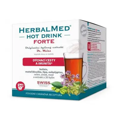 HERBALMED HotDrink Forte Dr.Weiss s kofein.24sáčků