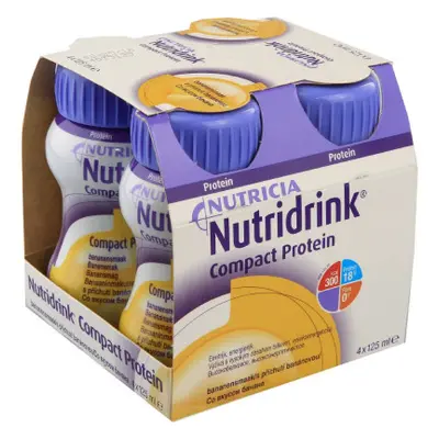 NUTRIDRINK COMPACT PROTEIN S PŘÍCHUTÍ BANÁNOVOU POR SOL 4X125ML