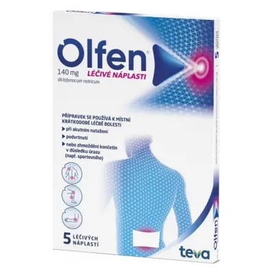 Olfen 140 mg léčivé náplasti drm.emp.med. 5 x 140 mg