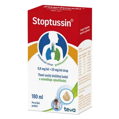 Stoptussin sirup por.sir. 1 x 180 ml + pip