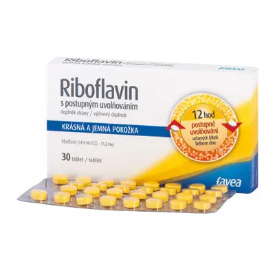 Favea Riboflavin s postupným uvolňováním 30 tablet